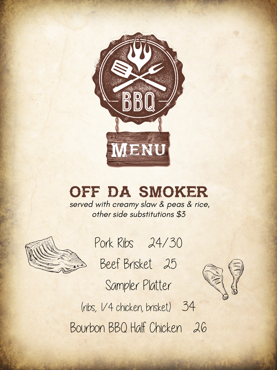 bbq menu
